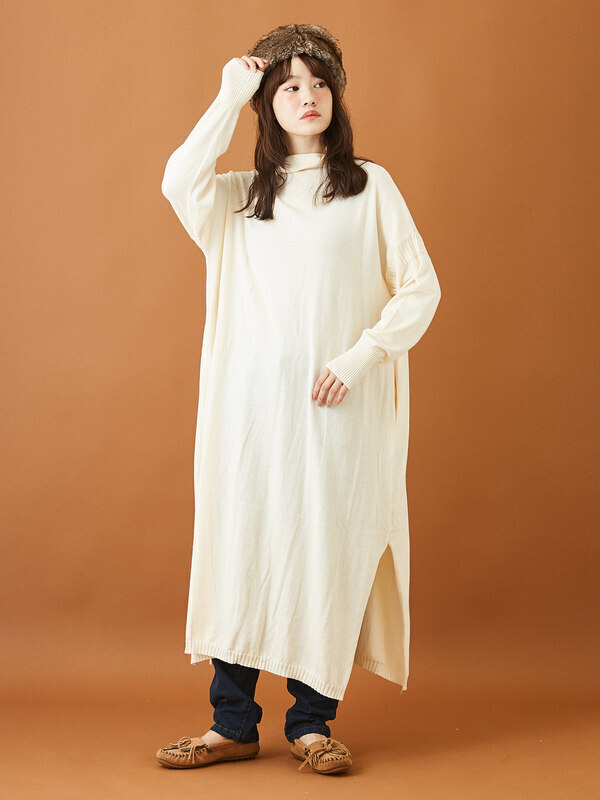 Caliner カリネ コットンナイロンウール オフタートル ワンピース ファッション通販サイトのcube Sugar キューブシュガー