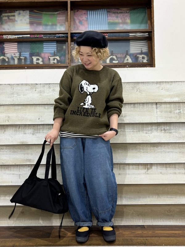 PEANUTS スヌーピーコーデ