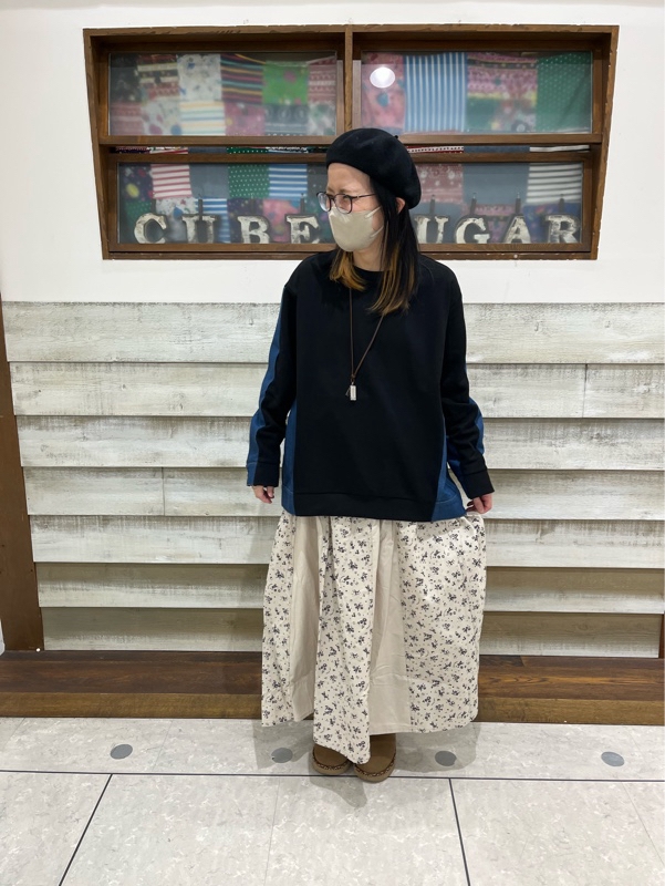 デニム×スウェット